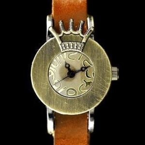 zegarek damski tayma - retro punk 28 - camel (zx585e)