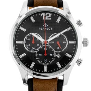 zegarek męski perfect ch01l - chronograf (zp354h) + box
