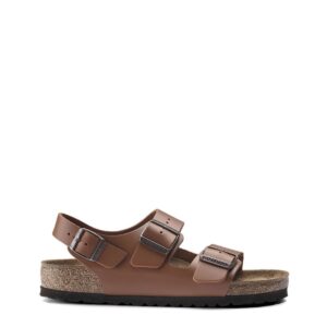 klapki marki birkenstock model milano kolor brązowy. obuwie dla obu płci. sezon: wiosna/lato