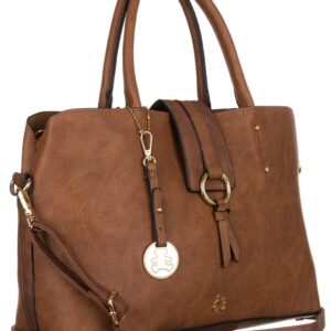 klasyczny shopper z ozdobnym zapięciem — lulucastagnette