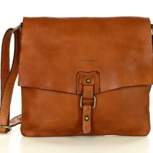 torebka skórzana listonoszka stylowy minimalizm ala messenger leather bag - marco mazzini camel