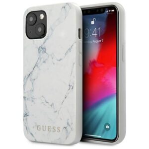 guess guhcp13spcumawh iphone 13 mini 5,4" biały/white hardcase marble