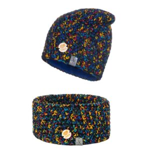 komplet zimowy czapka + komin handmade