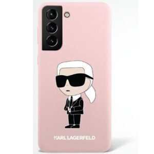 karl lagerfeld klhcs23msnikbcp s23+ s916 hardcase różowy/pink silicone ikonik