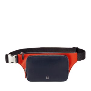 dudu skórzana torba na biodra dla mężczyzn, outdoor bum bag kolorowa torba na pas podróżny z kieszenią na smartfon z zamkiem błyskawicznym