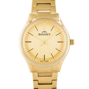 zegarek damski bisset bsbe67 - gold (zb557e)