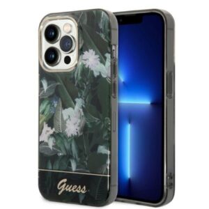 guess guhcp14xhgjgha iphone 14 pro max 6,7" zielony/green hardcase jungle collection