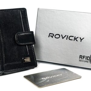 męskie etui ze skóry naturalnej rovicky cpr-032-bar rfid