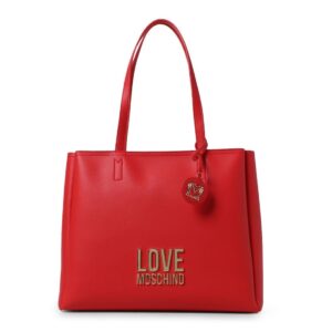 torba na zakupy marki love moschino model jc4100pp1flj0 kolor czerwony. torby damskie. sezon: jesień/zima