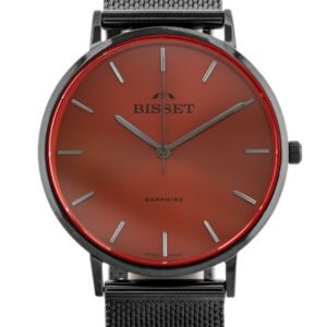 zegarek damski bisset bsbf33 (zb579o) - szafirowe szkło
