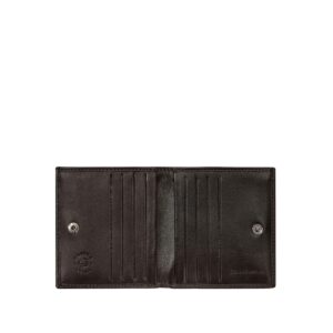 nuvola pelle slim leather wallet for men compact design with snap closure and 8 card slots