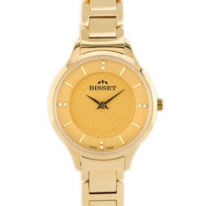 zegarek damski bisset bsbe45 - gold (zb551d)
