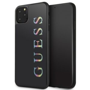 guess guhcn65lgmlbk iphone 11 pro max czarny/black hard case glitter logo