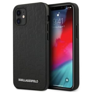 karl lagerfeld klhcp12spukbk iphone 12 mini 5,4" czarny/black hardcase kameo