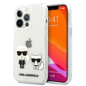 karl lagerfeld klhcp13lcktr iphone 13 pro / 13 6,1" hardcase transparent karl & choupette