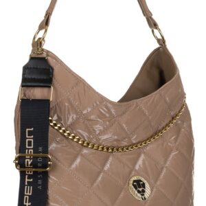 pikowany shopper z łańcuchem w stylu glamour — peterson