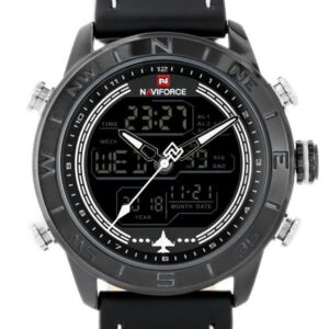 zegarek męski naviforce - nf9144 (zn077a) - black/white + box