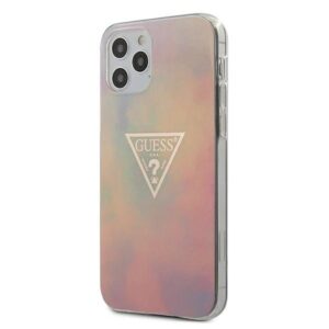 guess guhcp12lpcumcgg01 iphone 12 pro max 6,7" różowy/pink hardcase tie & die collection