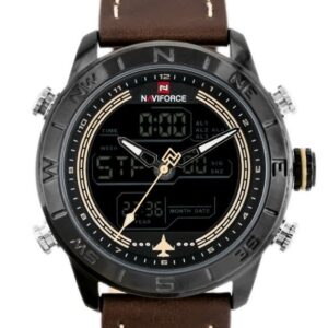 zegarek męski naviforce - nf9144 (zn077d) - brown/black + box