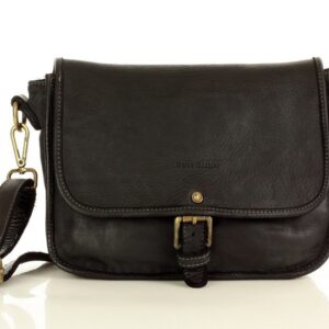 marco mazzini włoska torebka florentine messenger leather bag na ramię czarny