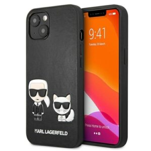karl lagerfeld klhcp13mpcuskcbk iphone 13 6,1" czarny/black hardcase ikonik karl & choupette