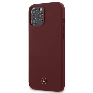 mercedes mehcp12lsilre iphone 12 pro max 6,7" czerwony/red hardcase silicone line