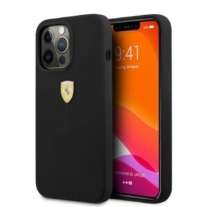ferrari fessihmp13xbk iphone 13 pro max 6,7" czarny/black hardcase silicone magsafe