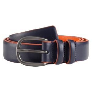 dudu ladies stretch belt coloured made in italy in soft leather h25mm elegant fashion belt with pin metal buckle.