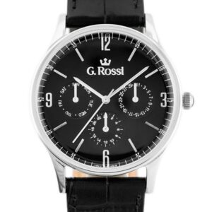 zegarek g. rossi - 10737a-1a1(zg258b) black/silver + box