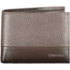 portfel męski calvin klein brązowy