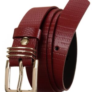 oryginalny, skórzany pasek damski, wzór skóry węża — rovicky