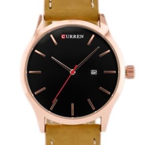 zegarek męski curren 8214 (zc014e) - brown/black