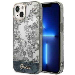 guess guhcp14mhgplhg iphone 14 plus 6,7" szary/grey hardcase porcelain collection