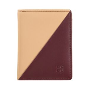 dudu womens card purse small wallets for ladies in real genuine leather 7 card slots zipper coin pocket