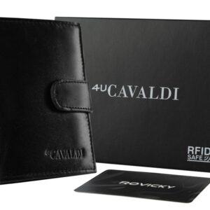 skórzany męski portfel cavaldi 0800l-bs rfid