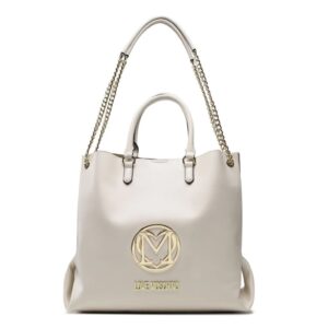 torba na zakupy marki love moschino model jc4034pp1gld0 kolor biały. torby damskie. sezon: wiosna/lato