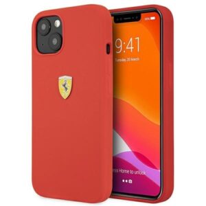 ferrari fessihcp13sre iphone 13 mini 5,4" czerwony/red hardcase silicone