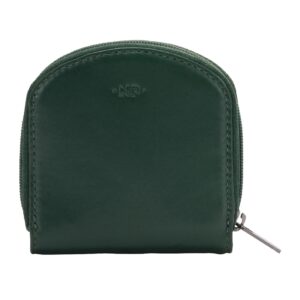 nuvola pelle coin purse in soft leather nappa coin tray well shape with zipper around