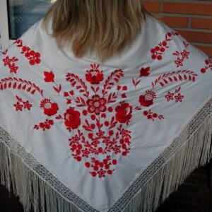 oryginalna hiszpańska husta flamenco pgbl42 (140 cm )