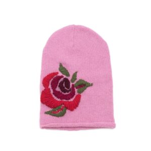 czapka różany haft