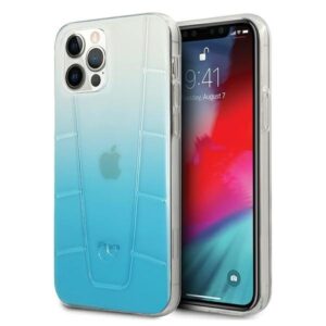 mercedes mehcp12lclgbl iphone 12 pro max 6,7" niebieski/blue hardcase transparent line