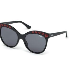 damskie okulary przeciwsłoneczne victoria's secret pink model pk0009-01a (szkło/zausznik/mostek) 57/19/140 mm)