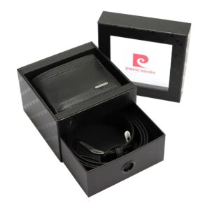 meski zestaw prezentowy skóra naturalna pierre cardin parure 326a gg14