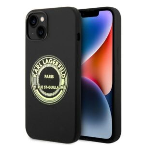 karl lagerfeld klhcp14msrsgrck iphone 14 plus 6,7" hardcase czarny/black silicone rsg