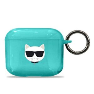 karl lagerfeld kla3uchfl airpods 3 cover niebieski/blue choupette