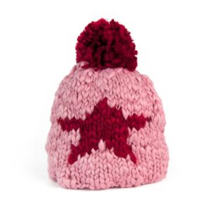 czapka, pompon i gwiazda na zimę