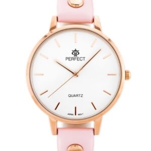 zegarek damski perfect b7327 antyalergiczny (zp847e) pink/r.gold