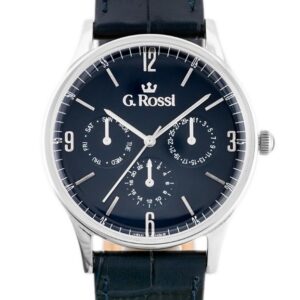 zegarek g. rossi - 10737a-6f1 (zg258e) blue/silver + box