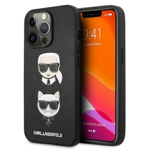 karl lagerfeld klhcp13lsakickcbk iphone 13 pro / 13 6,1" czarny/black hardcase saffiano karl & choupette