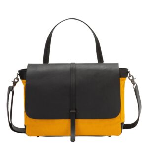 dudu large shoulder messenger bag for women in leather canvas postman handbag with detachable strap